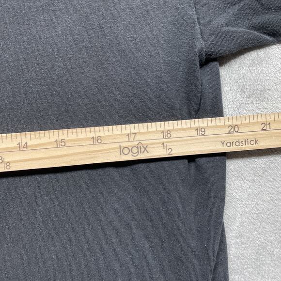 Vintage Quicksilver Shirt Mens Large Faded Black Graphic Short Sleeve Skate Tee - Picture 4 of 5